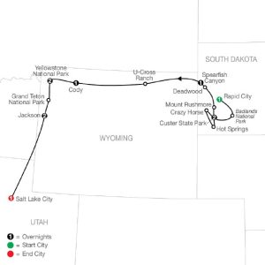 map of tour path